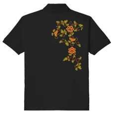 和柄ポロシャツ　唐花唐草　[メンズ半袖]|和柄ポロシャツ [メンズ]