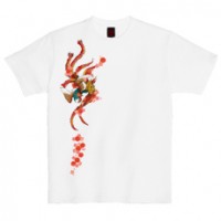和柄Ｔシャツ　吉祥桜鳳凰　[レディース半袖]|和柄Ｔシャツ [半袖,レディース,通常プリント]|和柄Ｔシャツ [レディース半袖]