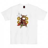 和柄Ｔシャツ　武将猫_幸村　[レディース半袖]|和柄Ｔシャツ [半袖,レディース,通常プリント]|和柄Ｔシャツ [レディース半袖]