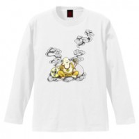 和柄Ｔシャツ　平安の布袋　[レディース長袖]|和柄Ｔシャツ [長袖,レディース,通常プリント]|和柄Ｔシャツ [レディース長袖]