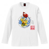 和柄Ｔシャツ　大漁恵比寿　[レディース長袖]|和柄Ｔシャツ [長袖,レディース,通常プリント]|和柄Ｔシャツ [レディース長袖]