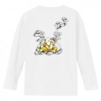 和柄Ｔシャツ　平安の布袋　[レディース長袖(バックプリント)]|和柄Ｔシャツ [長袖,レディース,バックプリント]|和柄Ｔシャツ [レディース長袖]