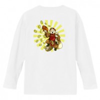 和柄Ｔシャツ　繁盛大黒天　[レディース長袖(バックプリント)]|和柄Ｔシャツ [長袖,レディース,バックプリント]|和柄Ｔシャツ [レディース長袖]