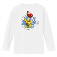 和柄Ｔシャツ　大漁恵比寿　[レディース長袖(バックプリント)]|和柄Ｔシャツ [長袖,レディース,バックプリント]|和柄Ｔシャツ [レディース長袖]