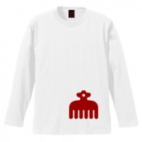 和柄家紋Ｔシャツ　今川赤鳥紋　[メンズ長袖]|和柄家紋_通常プリント|和柄家紋Ｔシャツ[メンズ長袖]