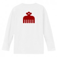和柄家紋Ｔシャツ　今川赤鳥紋　[メンズ長袖(バックプリント)]|和柄家紋_バックプリント|和柄家紋Ｔシャツ[メンズ長袖]