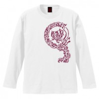 和柄Ｔシャツ　蛮絵鳳凰紋様　[メンズ長袖]|和柄Ｔシャツ [長袖,メンズ,通常プリント]|和柄Ｔシャツ [メンズ長袖]