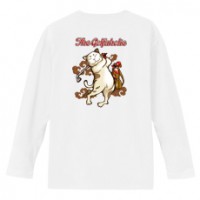 和柄Ｔシャツ　ゴルフ猫　[メンズ長袖(バックプリント)]|和柄Ｔシャツ [長袖,メンズ,バックプリント]|和柄Ｔシャツ [メンズ長袖]
