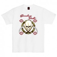 和柄Ｔシャツ　髑髏海賊旗　[レディース半袖]|和柄Ｔシャツ [半袖,レディース,通常プリント]|和柄Ｔシャツ [レディース半袖]
