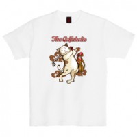 和柄Ｔシャツ　ゴルフ猫　[レディース半袖]|和柄Ｔシャツ [半袖,レディース,通常プリント]|和柄Ｔシャツ [レディース半袖]