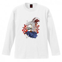 和柄Ｔシャツ　火消し猫　[メンズ長袖]|和柄Ｔシャツ [長袖,メンズ,通常プリント]|和柄Ｔシャツ [メンズ長袖]