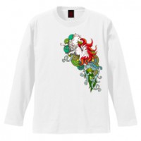 和柄Ｔシャツ　九尾の狐　[メンズ長袖]|和柄Ｔシャツ [長袖,メンズ,通常プリント]|和柄Ｔシャツ [メンズ長袖]