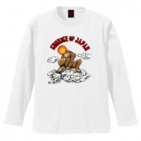 和柄Ｔシャツ　日の出猿　[メンズ長袖]|和柄Ｔシャツ [長袖,メンズ,通常プリント]|和柄Ｔシャツ [メンズ長袖]