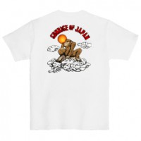 和柄Ｔシャツ　日の出猿　[レディース半袖(バックプリント)]|和柄Ｔシャツ [半袖,レディース,バックプリント]|和柄Ｔシャツ [レディース半袖]