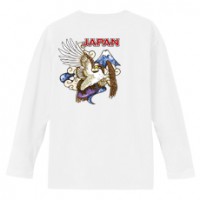 和柄Ｔシャツ　富士鷹茄子　[レディース長袖(バックプリント)]|和柄Ｔシャツ [長袖,レディース,バックプリント]|和柄Ｔシャツ [レディース長袖]