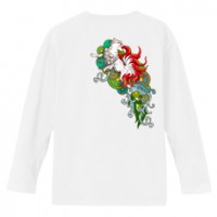 和柄Ｔシャツ　九尾の狐　[レディース長袖(バックプリント)]|和柄Ｔシャツ [長袖,レディース,バックプリント]|和柄Ｔシャツ [レディース長袖]