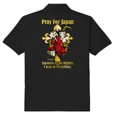 和柄ポロシャツ　ガラシャの祈り　[メンズ半袖]|和柄ポロシャツ [メンズ]