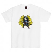 和柄Ｔシャツ　猫武将_政宗　[レディース半袖]|和柄Ｔシャツ [半袖,レディース,通常プリント]|和柄Ｔシャツ [レディース半袖]