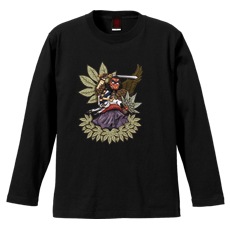 和柄Ｔシャツ　烏天狗　[メンズ長袖]|和柄Ｔシャツ [長袖,メンズ,通常プリント]|和柄Ｔシャツ [メンズ長袖]