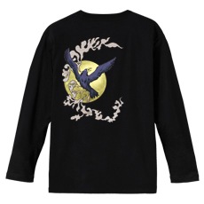 和柄Ｔシャツ　八咫烏　[メンズ長袖(バックプリント)]|和柄Ｔシャツ [長袖,メンズ,バックプリント]|和柄Ｔシャツ [メンズ長袖]