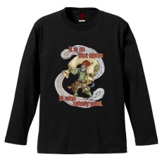 和柄Ｔシャツ　激風神　[メンズ長袖]|和柄Ｔシャツ [長袖,メンズ,通常プリント]|和柄Ｔシャツ [メンズ長袖]