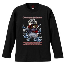 和柄Ｔシャツ　地震鯰退治　[メンズ長袖]|和柄Ｔシャツ [長袖,メンズ,通常プリント]|和柄Ｔシャツ [メンズ長袖]