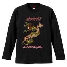 和柄Ｔシャツ　龍日本地図　[メンズ長袖]|和柄Ｔシャツ [長袖,メンズ,通常プリント]|和柄Ｔシャツ [メンズ長袖]