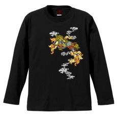 和柄Ｔシャツ　叢雲麒麟　[メンズ長袖]|和柄Ｔシャツ [長袖,メンズ,通常プリント]|和柄Ｔシャツ [メンズ長袖]