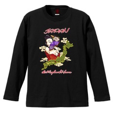 和柄Ｔシャツ　芸者日本地図　[メンズ長袖]|和柄Ｔシャツ [長袖,メンズ,通常プリント]|和柄Ｔシャツ [メンズ長袖]