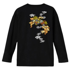 和柄Ｔシャツ　叢雲麒麟　[メンズ長袖(バックプリント)]|和柄Ｔシャツ [長袖,メンズ,バックプリント]|和柄Ｔシャツ [メンズ長袖]