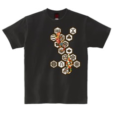 和柄Ｔシャツ　六角家紋守宮　[レディース半袖]|和柄Ｔシャツ [半袖,レディース,通常プリント]|和柄Ｔシャツ [レディース半袖]