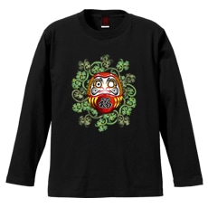 和柄Ｔシャツ　吉祥葵達磨　[メンズ長袖]|和柄Ｔシャツ [長袖,メンズ,通常プリント]|和柄Ｔシャツ [メンズ長袖]