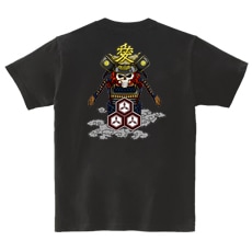 和柄Ｔシャツ　髑髏直江甲冑　[レディース半袖(バックプリント)]|和柄Ｔシャツ [半袖,レディース,バックプリント]|和柄Ｔシャツ [レディース半袖]