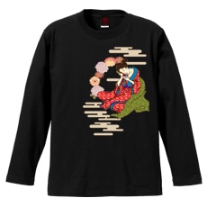 和柄Ｔシャツ　すまぁとふぉん　[メンズ長袖]|和柄Ｔシャツ [長袖,メンズ,通常プリント]|和柄Ｔシャツ [メンズ長袖]