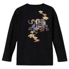 和柄Ｔシャツ　東神の青龍　[メンズ長袖(バックプリント)]|和柄Ｔシャツ [長袖,メンズ,バックプリント]|和柄Ｔシャツ [メンズ長袖]
