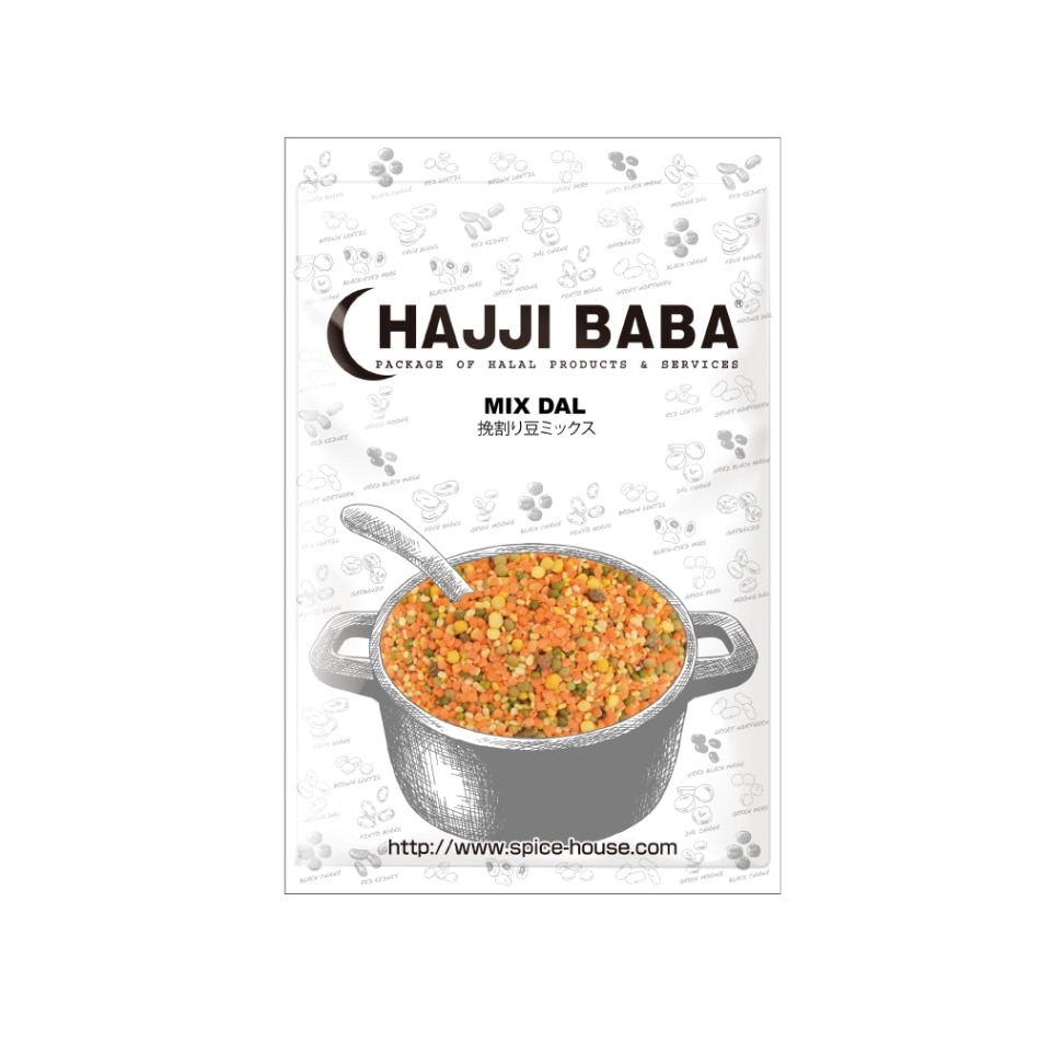【HAJJIBABA】MIX DAL/挽き割りミックス豆 1kg