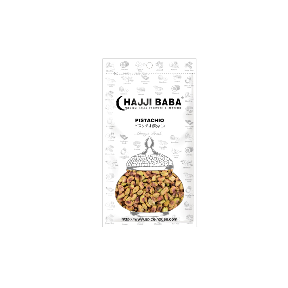 【HAJJIBABA】PISTACHIO/ピスタチオ（殻なし） 85g