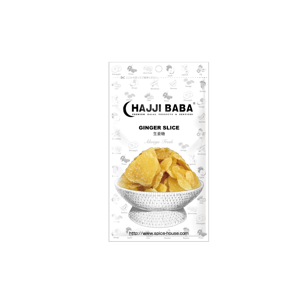 【HAJJIBABA】GINGER SLICE/生姜糖 115g
