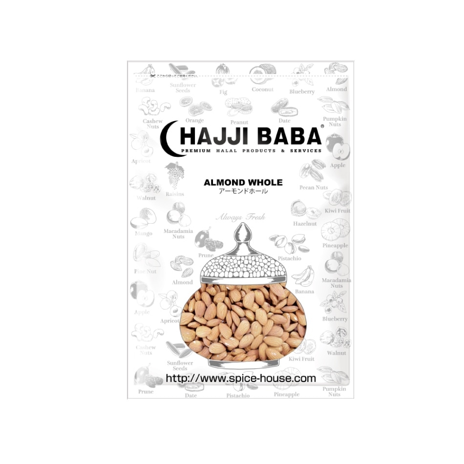 【HAJJIBABA】ALMOND WHOLE/アーモンドホール 1kg
