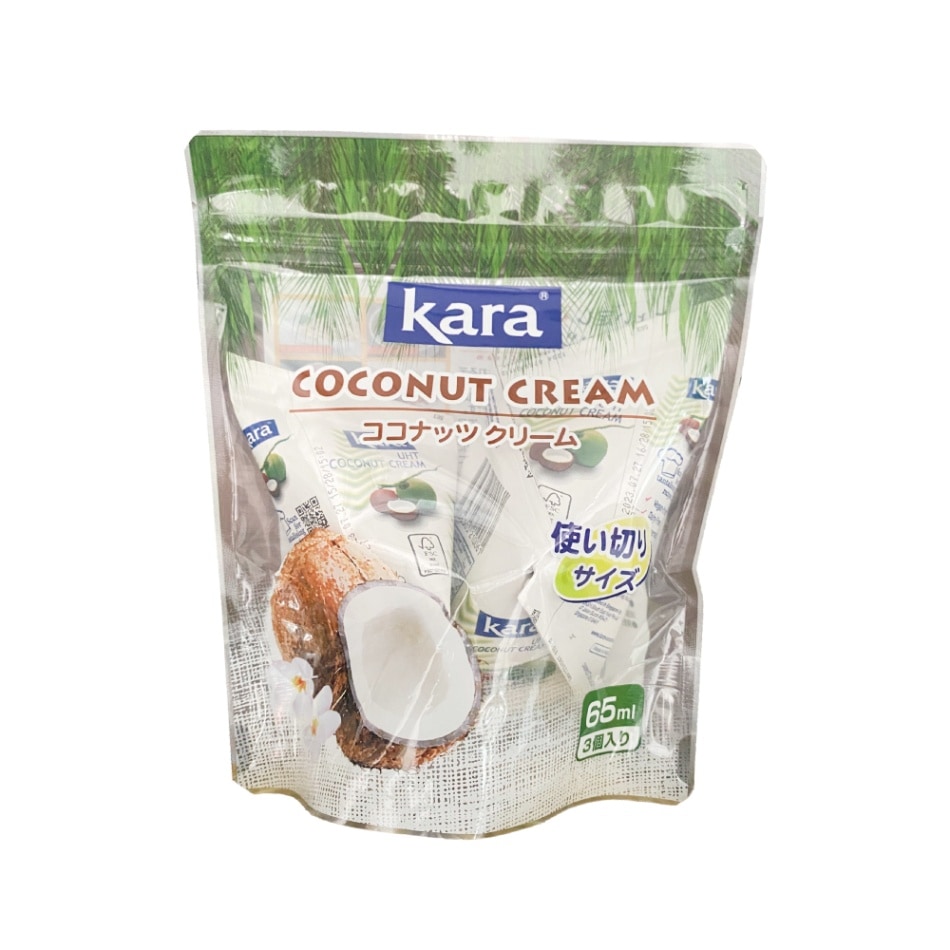 【Kara】COCONUT CREAM/ココナッツクリーム 65ml×3P (INDONESIA)
