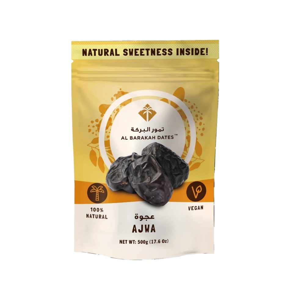 【AL BARAKAH】AJWA DATES 500g / アジュワデーツ HALAL
