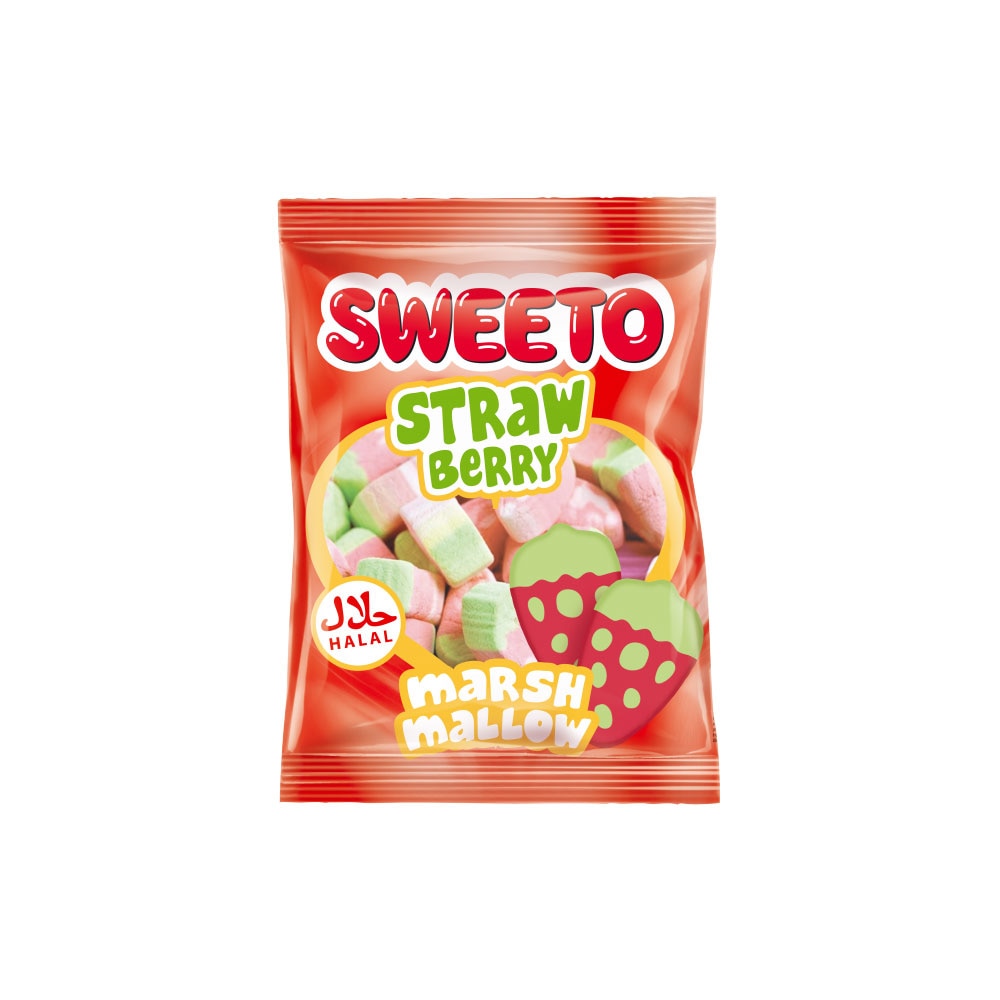 【SWEETO】STRAW BERRY/スウィートマシュマロ ストロベリー３０g HALAL