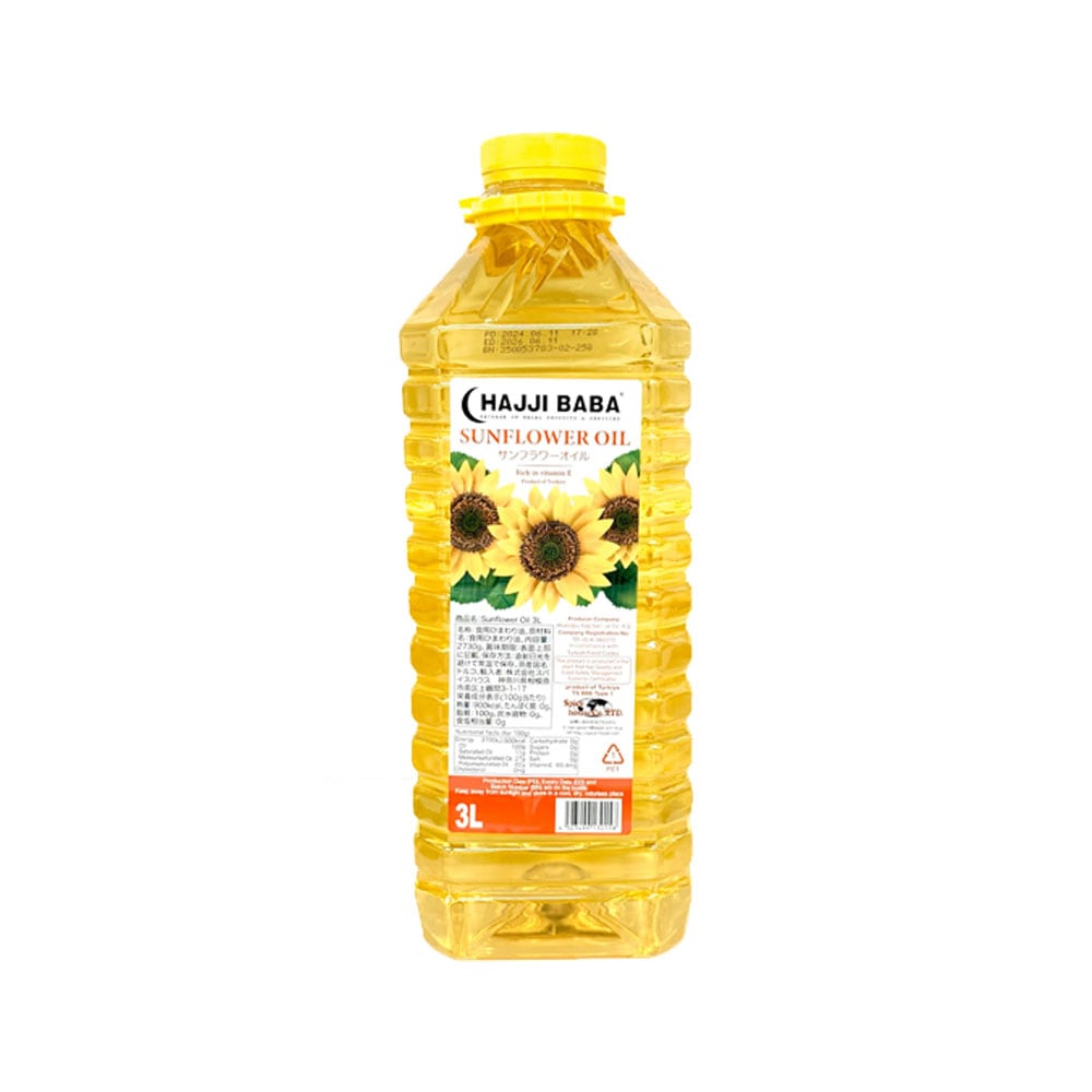 【HAJJIBABA】SUNFLOWER OIL/ひまわり油 3L