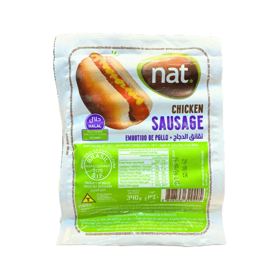 【NAT】Chicken sausage / ナット チキンソーセージ / 340ｇ