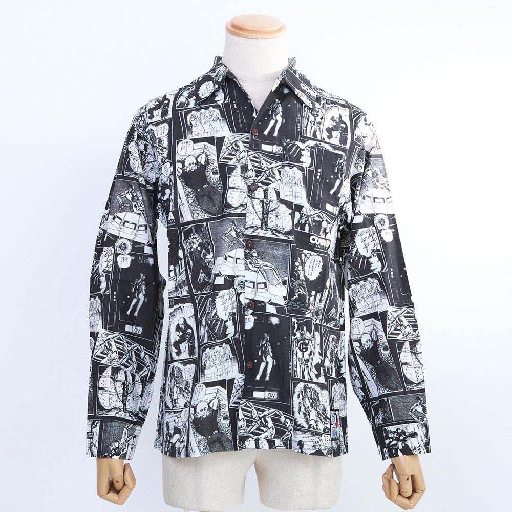 コブラ オープンカラーシャツ イレズミの女編 総柄 墓場の画廊online Store コブラ オープンカラーシャツ イレズミの女編 総柄 墓場の画廊online Store