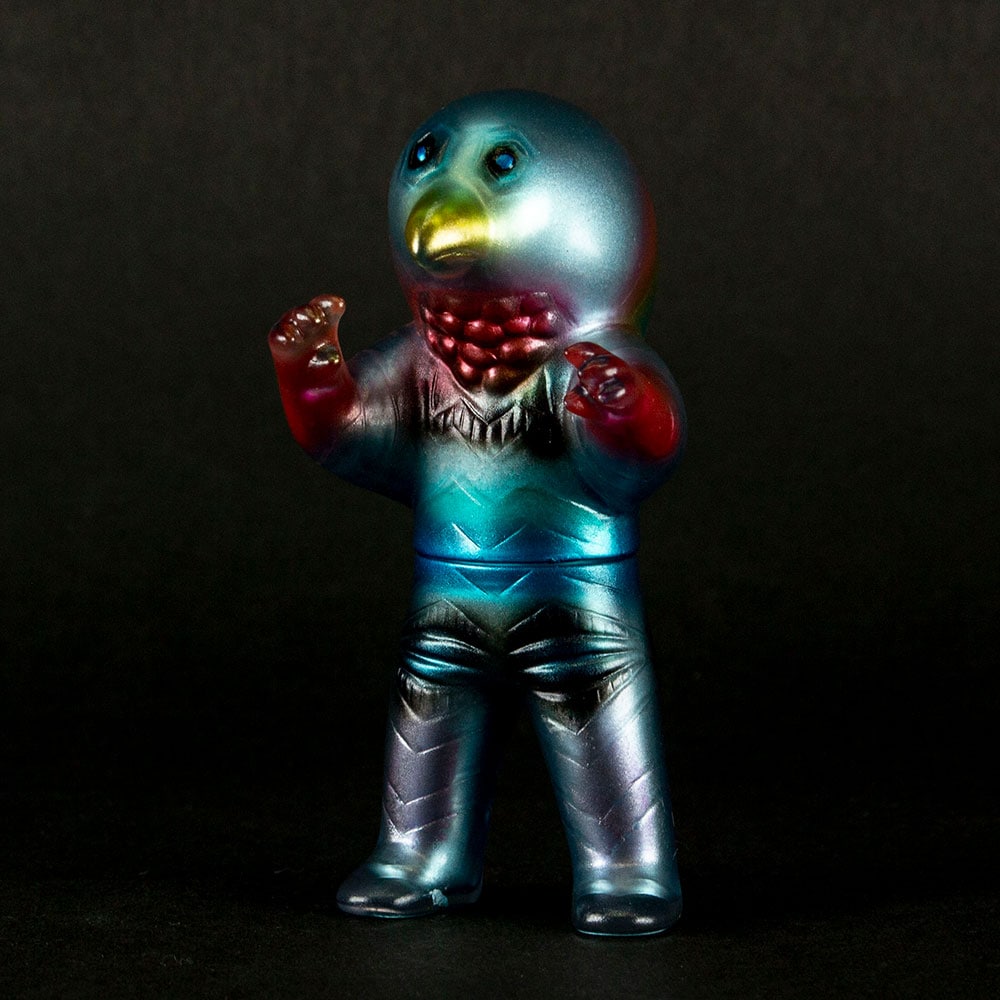 ソフビ】【U.S.TOYS】BBガッツ星人（クリア成型 in シルバーブルー