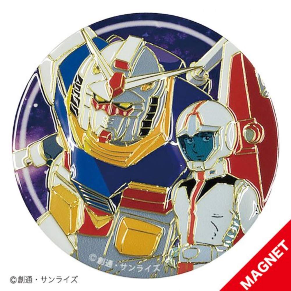 機動戦士ガンダム/彫金メタルアートマグネット アムロ＆ガンダム｜墓場