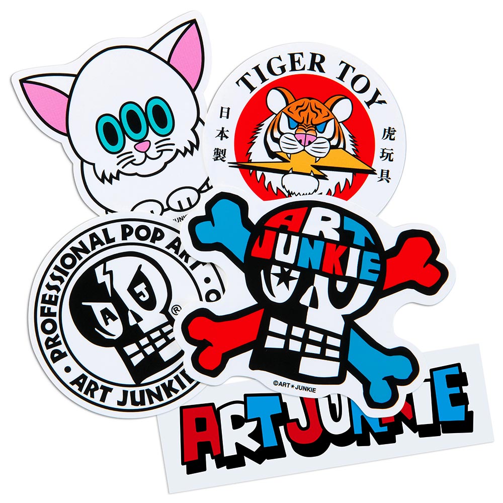 ART JUNKIE/ステッカー5種セット（アートジャンキー AJスカル AJロゴ