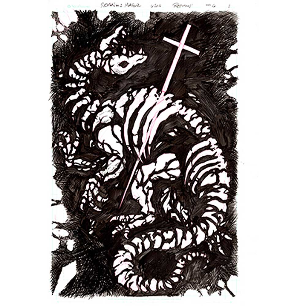 レッドマン/マット・フランク原画「レッドマン11」｜墓場の画廊ONLINE