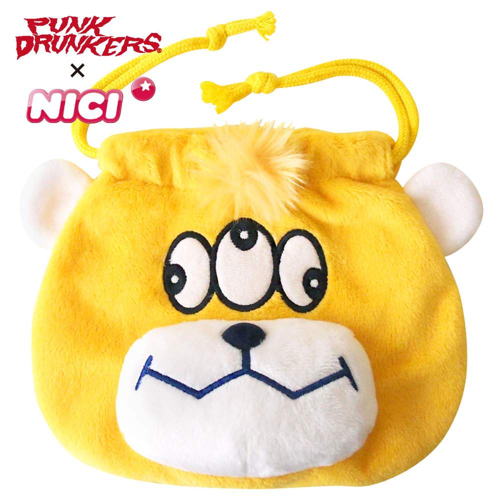 Punk Drunkers Pdsxnici フィギュアフェイスポーチ サードベア 巾着ポーチ付き パンクドランカーズ Punk Drunkers 墓場の画廊online Store